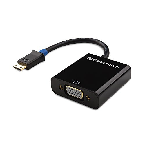 Cable Matters Mini HDMI to VGA Adapter (Mini HDMI to VGA Converter) in Black