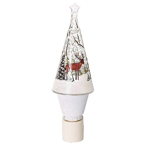 Midwest-CBK Deer in Woods Rustic Shimmer Night Light Electric Midwest-CBK Deer in Woods Rustic Shimmer Night Light Electric