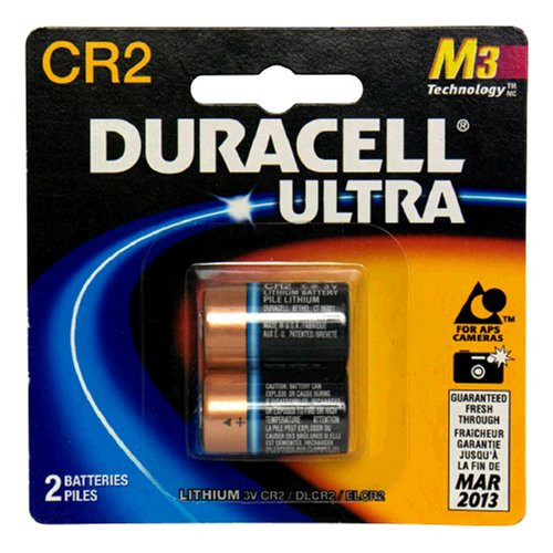 Duracell Ultra Lithium Battery 3V, CR2, 2 Batteries (Pack of 2)