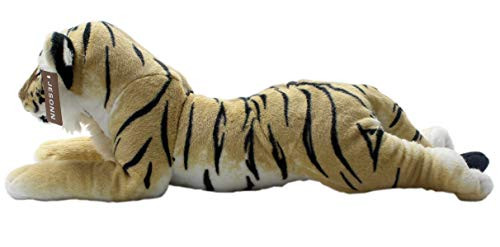 JESONN Realistic Stuffed Animals Grovel Tiger Plush Toys Pillows,23.6" or 60 Centimeter (Brown) JESONN Realistic Stuffed Animals Grovel Tiger Plush Toys Pillows,23.6" or 60 Centimeter (Brown)