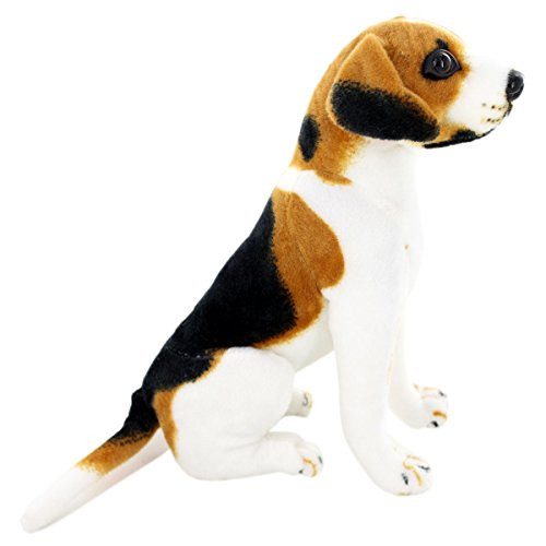 JESONN Realistic Stuffed Animals Sitting Beagle Plush Toy Dog,10" or 25CM,1PC JESONN Realistic Stuffed Animals Sitting Beagle Plush Toy Dog,10" or 25CM,1PC
