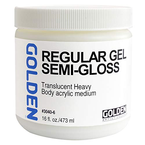 Golden Acryl Med 16 Oz Regular Gel Semi-Gloss