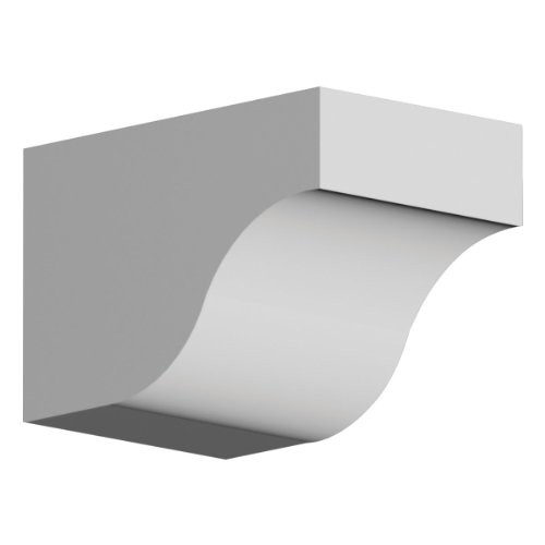 Fypon DTLB6X6X9.25 9 1/4"W x 6"H x 6"D Dentil Urethane Block