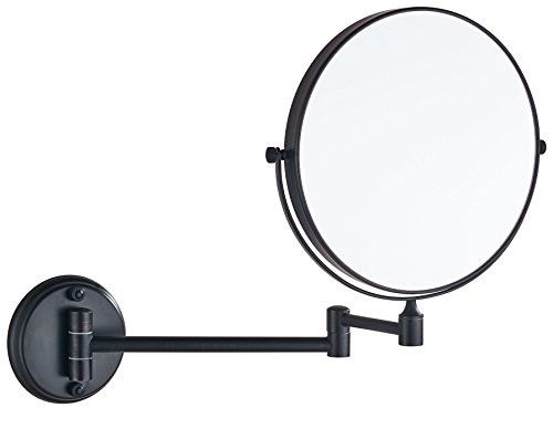 Cavoli Oil Rubbed Bronze Wall Mounted Mirror with 10x Magnification for Bathroom& Vanity,8 Inch Two-Sided Swivel,12" Extension(8in,10x) Cavoli Oil Rubbed Bronze Wall Mounted Mirror with 10x Magnification for Bathroom& Vanity,8 Inch Two-Sided Swivel,12" Extension(8in,10x)