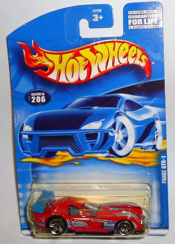 Hot Wheels #2001-206 Panoz GTR-1 Collectible Collector Car Mattel 1:64 Scale