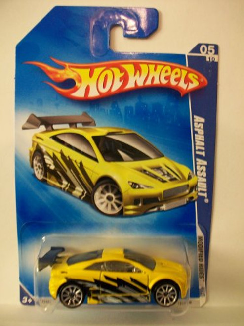 Hot Wheels 2009-161 Asphalt Assault Modified Rides YELLOW 1:64 Scale Hot Wheels 2009-161 Asphalt Assault Modified Rides YELLOW 1:64 Scale