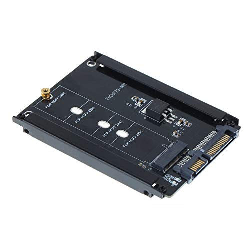 ELIATER M.2 NGFF SATA SSD to 2.5" SATA Adapter, Based B Key M.2 SSD to 2.5 Inch SATA 3.0 Converter Card, Support 2230 2242 2260 2280 M.2 B & M Key SATA SSD