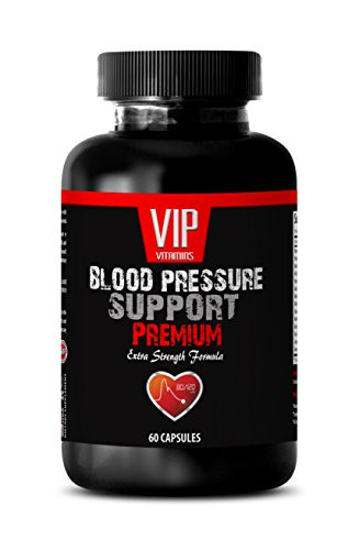 Lower blood pressure naturally - BLOOD PRESSURE SUPPORT - Natural blood pressure pills (1 Bottle - 60 Capsules)