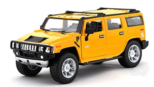 Braha GM Hummer H2 Yellow 1:24 Licensed Friction Car