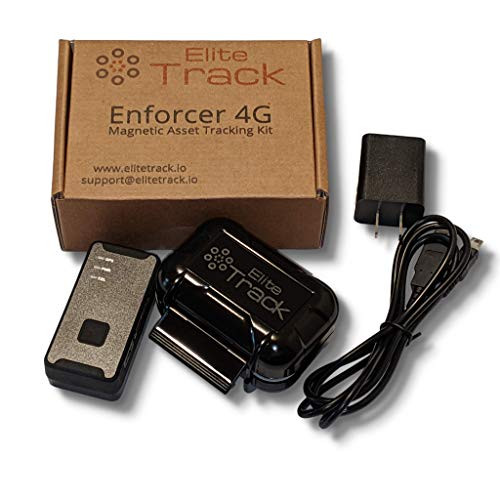 EliteTrack Enforcer 4G - GPS Tracker Magnetic Tracking Kit - Mini GPS Real-Time Tracker Locator with Waterproof Magnetic Case for Covert Vehicle, Spouse, Teen GPS Tracking