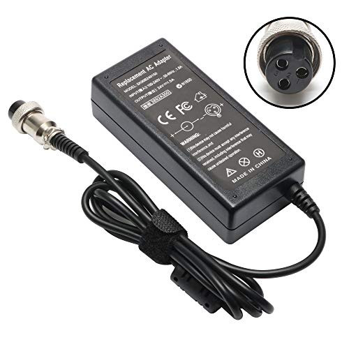 Tinkon 24V 1.5A Electric Scooter Charger Replace for Razor E175 E300 E200 E100 MX350 E125 E500 Razor Pocket Mod, Dirt Quad, Pocket Rocket 3-Prong Inline