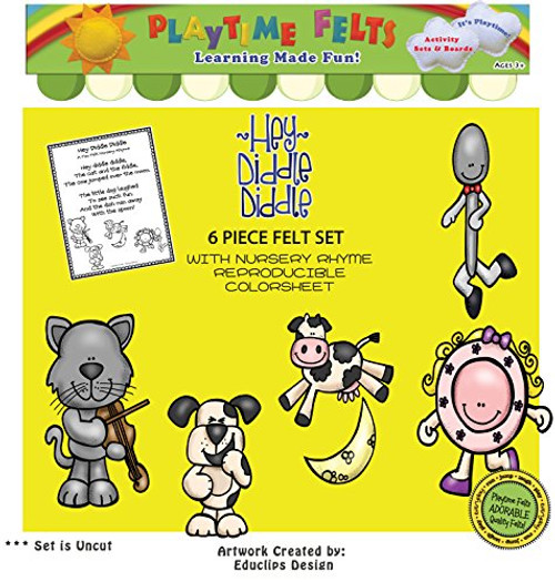 Hey Diddle Diddle Nursery Rhyme Felt Figures Hey Diddle Diddle Nursery Rhyme Felt Figures
