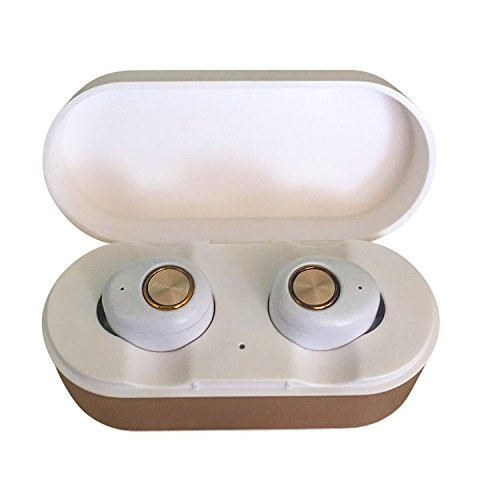 Wireless Earbuds, ENACFIRE E18 Bluetooth Earbuds 15H Playtime 3D Stereo Sound Wireless Headphones, White