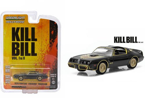 1979 PONTIAC FIREBIRD TRANS AM from the classic film KILL BILL Greenlight Collectibles 1:64 Scale * GL Hollywood Series 10 * Die Cast Vehicle