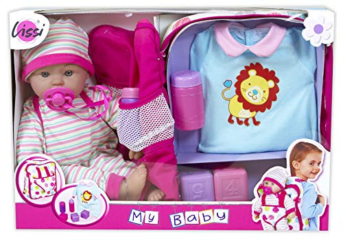 Lissi 14" Baby Doll with Backpack & Accessories