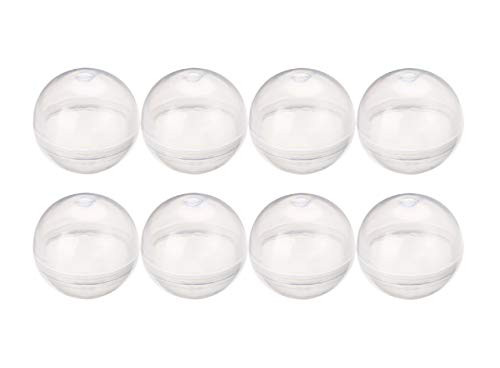 Vending Machine Empty Round Capsules 1.1 50 pcs Bulk Capsule for Toy Gumball Machines Small Clear Containers Surprise for Kids Party Favor Prize