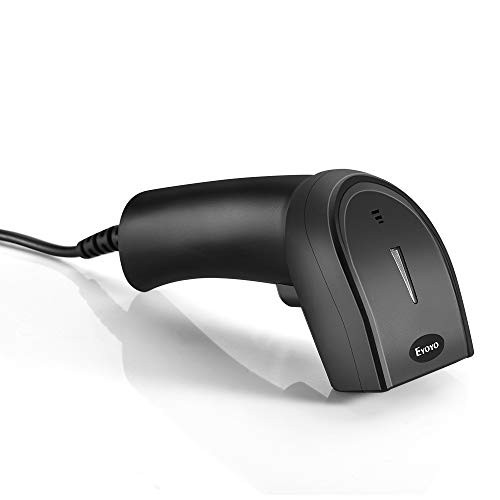 Eyoyo Wired USB 2D Barcode Scanner, 1D 2D QR Scanner Handheld Bar Codes Reader CCD PDF417 Data Matrix Bar Code Image Scanning for Windows xp/7/8/10, Mac OS, Linux
