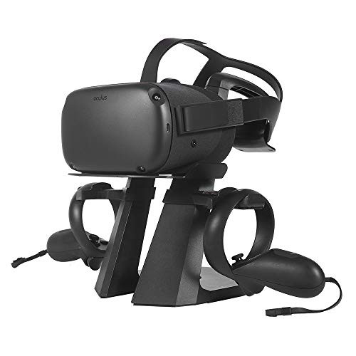 VR Headset Stand for Oculus Quest All-in-one VR Gaming Headset Holder Storage Display Controller Mount Station (for Oculus Quest)