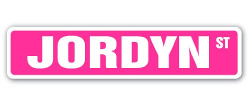 SignMission 2" X 9" Decal, Jordyn