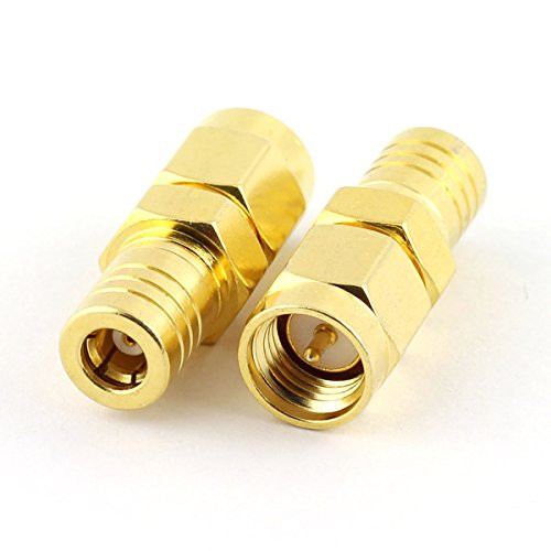 Maxmoral 2PCS SMA Male to SMB Female Connector RF Coax Coaxial Adapter