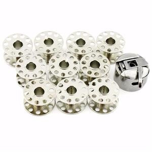 Cutex (TM) Brand Bobbin Case & 10 Metal Bobbin Set For Singer Class 15, 15K, 15-30, 16, 16U