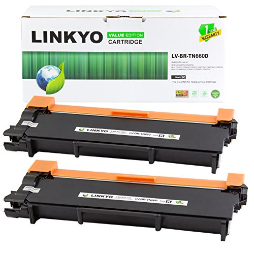LINKYO Compatible Toner Cartridge Replacement for Brother TN660 TN-660 TN630 (Black, 2-Pack, Value Edition) LINKYO Compatible Toner Cartridge Replacement for Brother TN660 TN-660 TN630 (Black, 2-Pack, Value Edition)