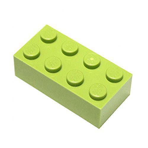 LEGO Parts and Pieces: Lime (Bright Yellowish Green) 2x4 Brick x200