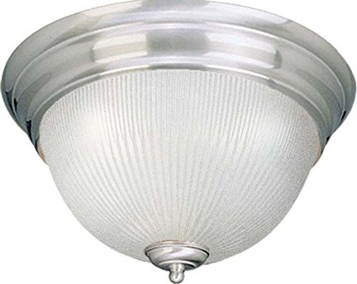 Volume Lighting V7274-33 3-Light Flush Mount Ceiling Fixture, Brushed Nickel