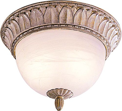 Volume Lighting V7882-22 2-light Prairie Flush Mount Ceiling Fixture, Prairie Rock