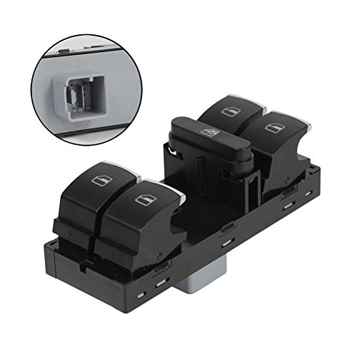 Master Driver Power Window Switch 5ND959857 1K4959857B 5K4959857 Front LH for VW Volkswagen CC Golf Jetta Passat Tiguan 2005 2006 2007 2008 2009 2010 2011 2012 2013 by DOICOO