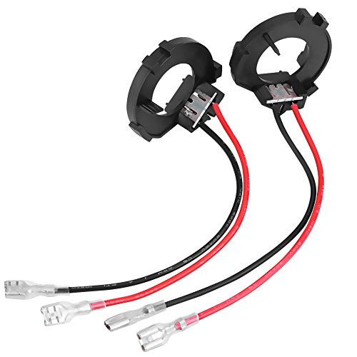 Terisass Headlight Adapter 1 Pair H7 LED Headlight Bulbs Adapter Retainer Holder LED Headlight Bulbs Adapter Retainer for MK7