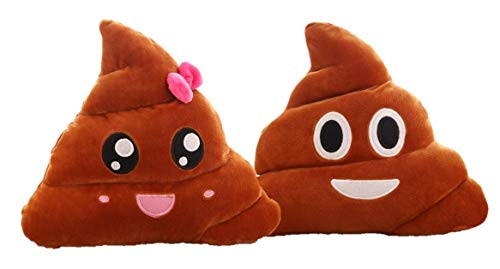 TheGuru Poop Emoji 7" Throw Pillows (Poo Emoji - 2 Pack Boy/Girl) TheGuru Poop Emoji 7" Throw Pillows (Poo Emoji - 2 Pack Boy/Girl)