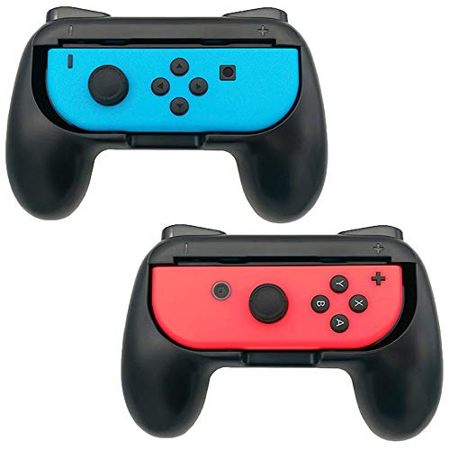 flyeri Grip for Nintendo Switch Joy-Con, 2-Pack Nintendo Switch Controller Grip Wear-Resistant Handle Kit for Nintendo Switch Joy-Con(Black) flyeri Grip for Nintendo Switch Joy-Con, 2-Pack Nintendo Switch Controller Grip Wear-Resistant Handle Kit for Nintendo Switch Joy-Con(Black)