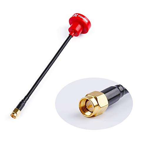 Foxeer Pagoda PRO FPV Antenna 5.8G Omnidirectional Pagoda Antenna RHCP 150mm SMA Antenna for Long Rang FPV Drone Quadcopeter TX/RX (Red)