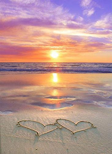 DIY 5D Diamond Painting Kits for Adults, Full Diamond Love Embroidery Rhinestone Cross Stitch Arts Craft Supply for Home Wall Decor