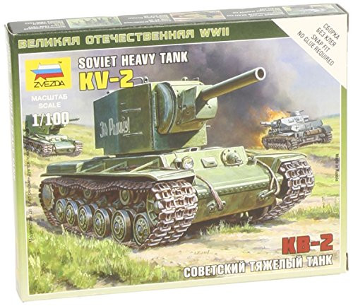 Zvezda Models KV-2 Heavy Soviet Tank SnapKit