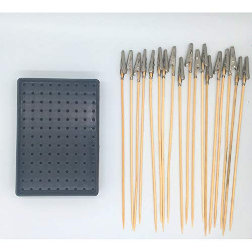 Jashem Painting Stand Base and Alligator Clip Stick Set Modeling Tools for Airbrush Hobby Model Parts