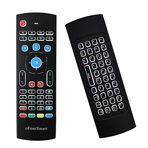 MX3 Pro Backlight 2.4G Mini Wireless Keyboard Air Remote Mouse 3D Fly Remote Controller Built-in 3-Gyro 3-Gsensor with Nano USB Receiver Perfect for Android TV Box HTPC IPTV Mini PC Smart Projector