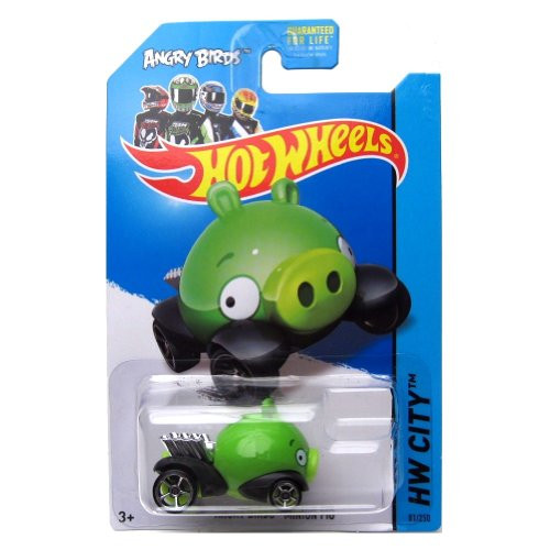 Hot Wheels Angry Birds Minion Pig 14 81/250 (Green) Vehicle
