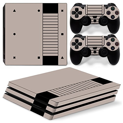 GoldenDeal PS4 Pro Console and DualShock 4 Controller Skin Set - Retro Game - PlayStation 4 Pro Vinyl
