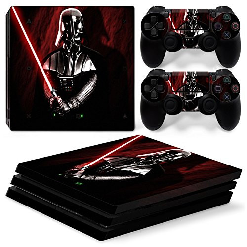 GoldenDeal PS4 Pro Skin and DualShock 4 Skin - Star Warrior - PlayStation 4 Pro Vinyl Sticker for Console and Controller Skin
