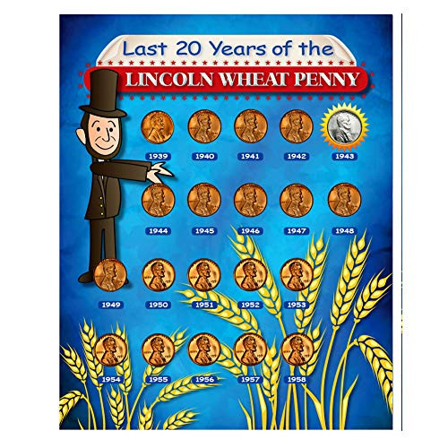 Last 20 Years of The Lincoln Wheat Penny Beginner Coin Set| Coins for Kids | Coloring Sheet and Quiz | Wheat Ear Cents- American Coin Treasures Last 20 Years of The Lincoln Wheat Penny Beginner Coin Set| Coins for Kids | Coloring Sheet and Quiz | Wheat Ear Cents- American Coin Treasures