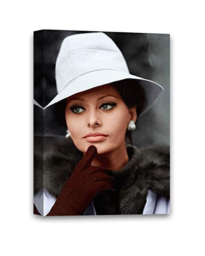 Funny Ugly Christmas Sweater Sofia Loren Canvas Decor Sophia Loren Oscar Movie Italian Retro Collection Inspirational Decor Old Movie Poster Sophia Loren Art Prints 8" x 12"