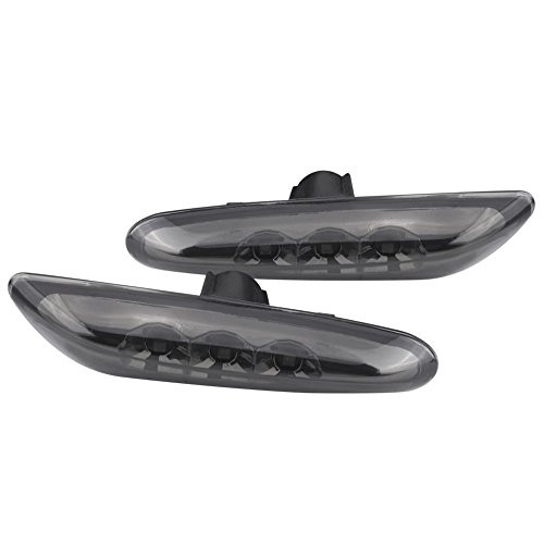 Acouto 1 Pair of Side Marker Turn Signal Lights Super Bright Indicator Lamp for BMW E82 E88 E60 E61 E90 E91 E92 E93 Smoke