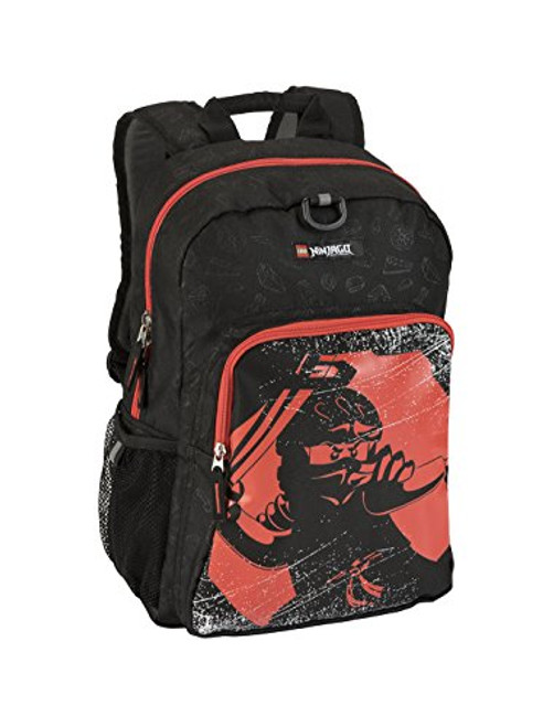 LEGO Kids Ninjago Red Ninja Heritage Classic Backpack, Black, One Size LEGO Kids Ninjago Red Ninja Heritage Classic Backpack, Black, One Size