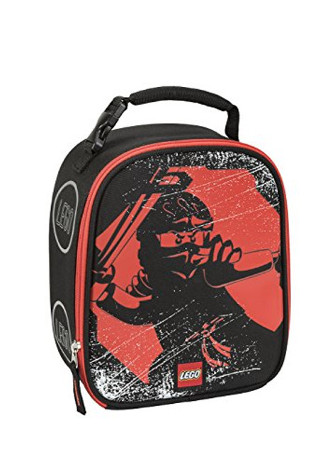 LEGO Kids Ninjago Red Ninja Lunch Backpack, Black, One Size LEGO Kids Ninjago Red Ninja Lunch Backpack, Black, One Size