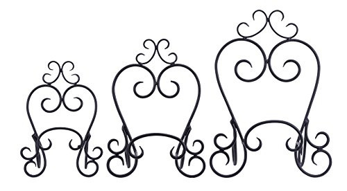 Deco 79 Metal Easel (Set of 3), 14"/12"/10"