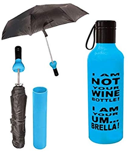 Umbrella with Quote I AM NOT Your Wine Bottle I AM Your UM.BRELLA 12 x 3 x 3 inches