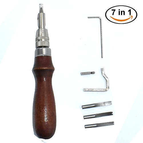 Renashed Leather Craft Sewing Tools, Craft Leather DIY Hand Stitching Sewing Tool Set (Stitching)