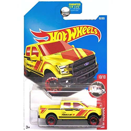 Hot Wheels 2017 HW Rescue '15 Ford F-150 65/365, Yellow